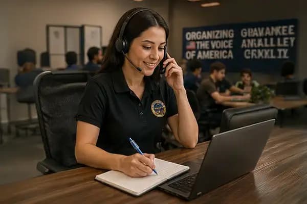 Phone banker